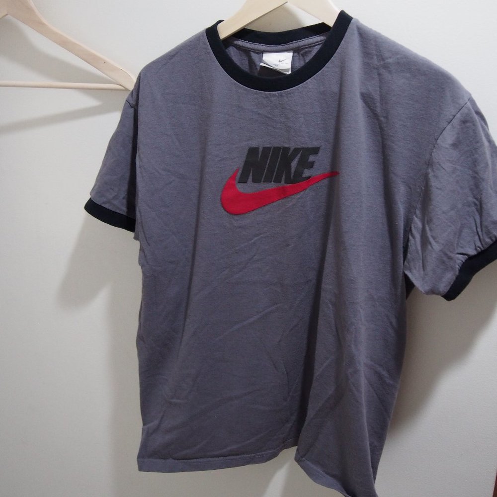 Gray Men's Nike Logo Tee